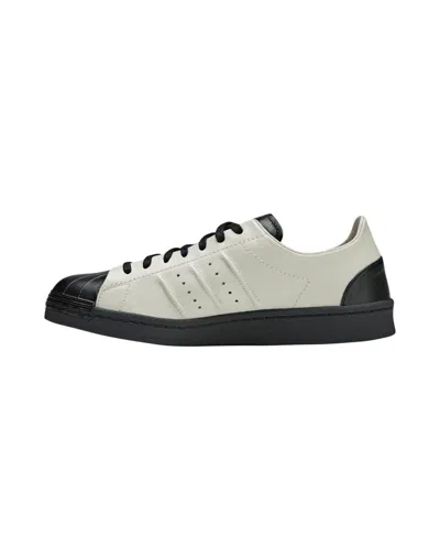 Y-3 Black & Off-white Superstar Sneakers In Black