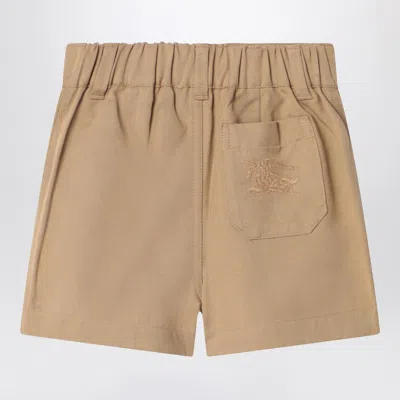 Burberry Beige Cotton Blend Shorts In Beige