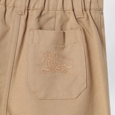 Burberry Beige Cotton Blend Shorts In Beige