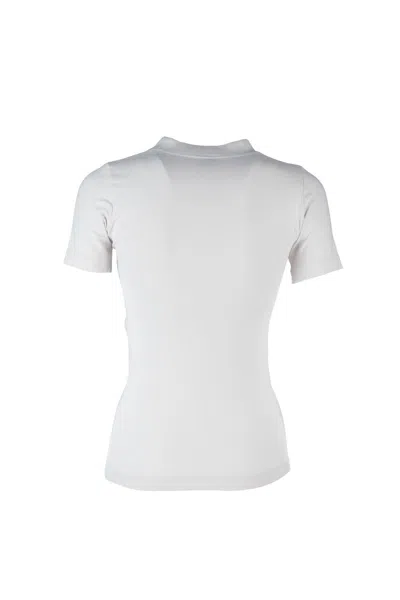Balenciaga Beverly Hills Embroidered T-shirt In Light Grey