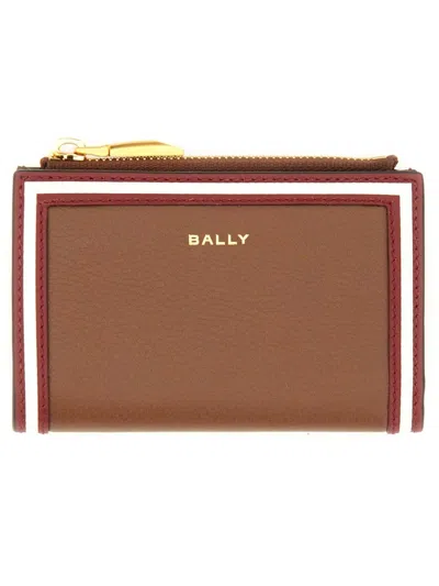 Bally Code Wallet In Brown