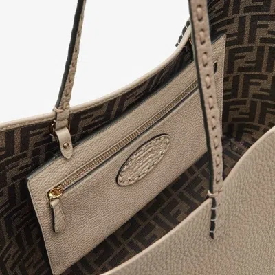 Fendi Women's Roll Shoulder Bag In Grey