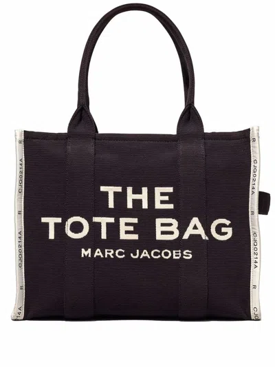 Marc Jacobs The Tote Bag Jacquard Large In Black