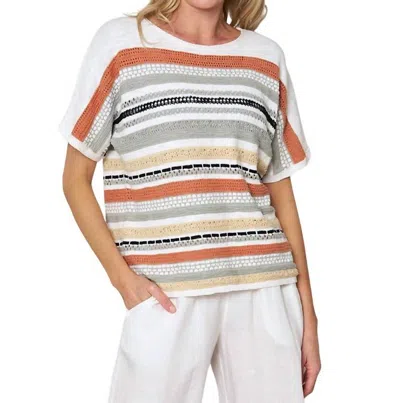 Stella Carakasi Simply Striking Sweater In Multi Stripe In Multi