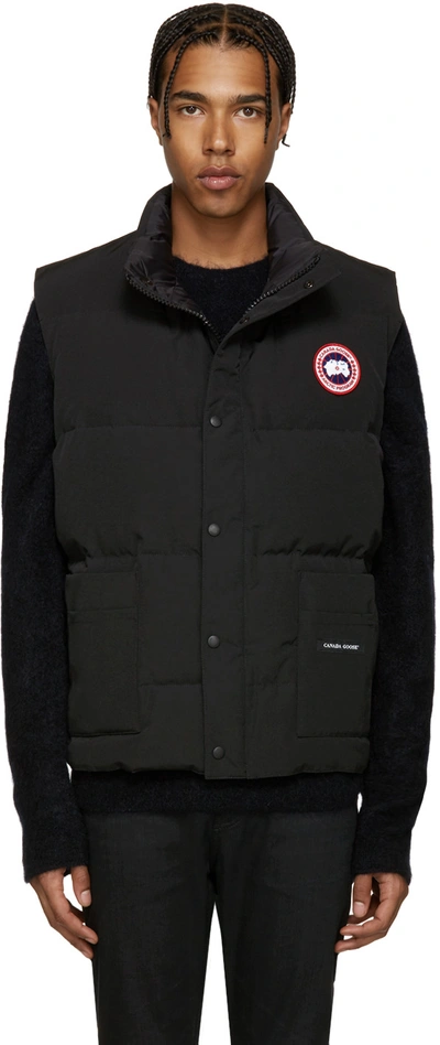 Canada Goose Garson Slim Fit Quilted Down Vest In Black | ModeSens