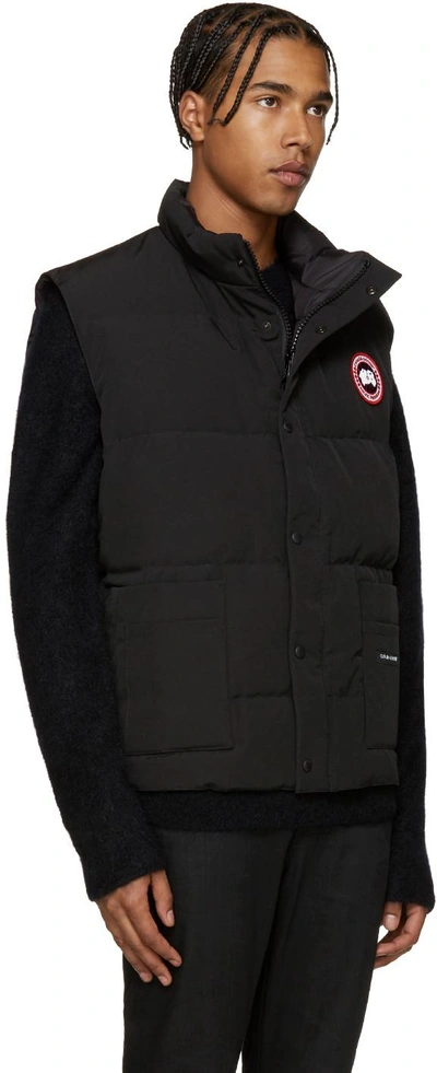 Shop Canada Goose Black Down Freestyle Vest