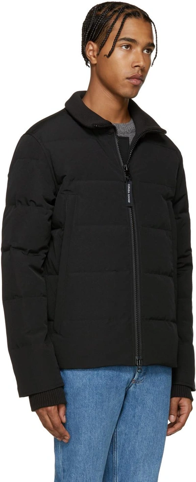 Shop Canada Goose Black Down Woolford Coat