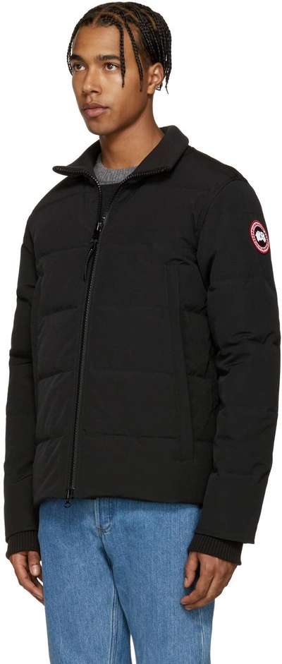 Shop Canada Goose Black Down Woolford Coat