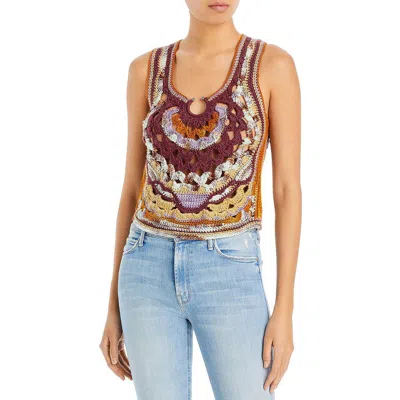 Sea New York Womens Merino Wool Split Neck Sweater Vest In Multi