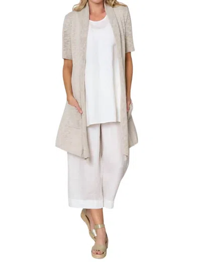Stella Carakasi No Regrets Cardigan In Flax In Beige