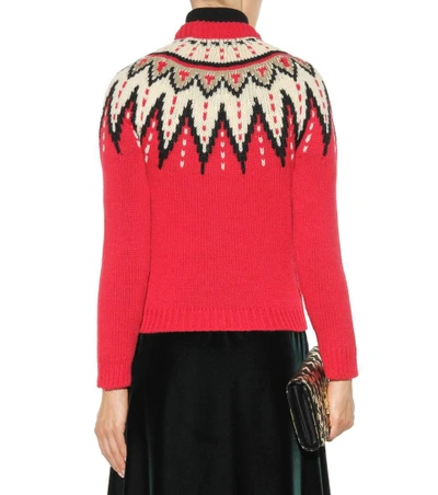 Shop Saint Laurent Wool Sweater In Red