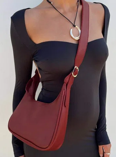 Princess Polly Ludo Shoulder Bag In Maroon