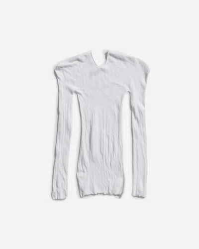 R & M Leathers Women S Web Longsleeve Top In White