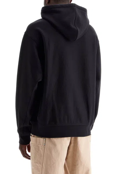 Carhartt -wip Hooded American Script Sweatshirt In Black