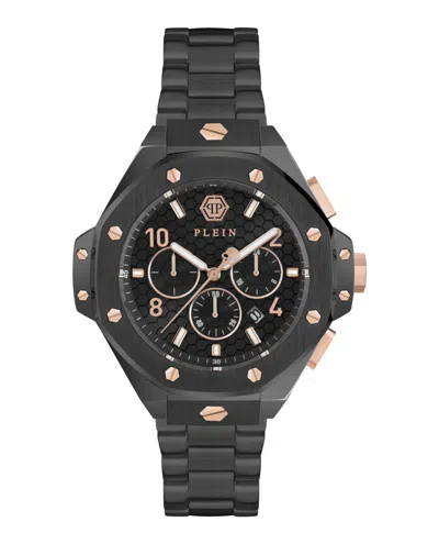 Philipp Plein Plein Chrono Royal Bracelet Watch In Black
