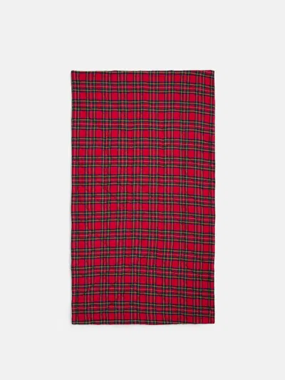 Alex Mill P'jimmies Blanket Tote In Flannel In Blackwatch Plaid
