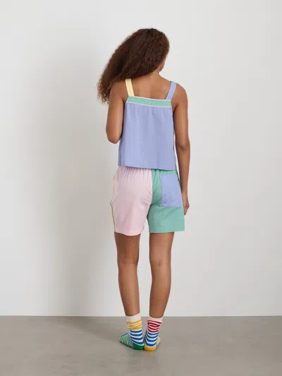 Alex Mill P'jimmies Sleep Cami In Colorblock In Pastel Colorblock