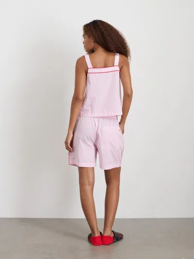 Alex Mill P'jimmies Tank Top Pink Stripe In Pink Stripe