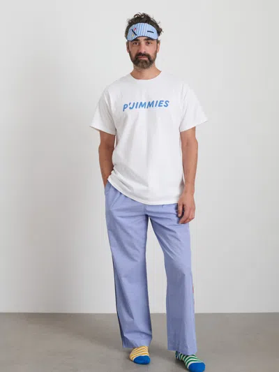 Alex Mill P'jimmies Sleep Mask In Stripe In Classic Blue Stripe