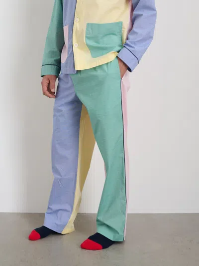 Alex Mill P'jimmies Sleep Pant In Colorblock In Pastel Colorblock