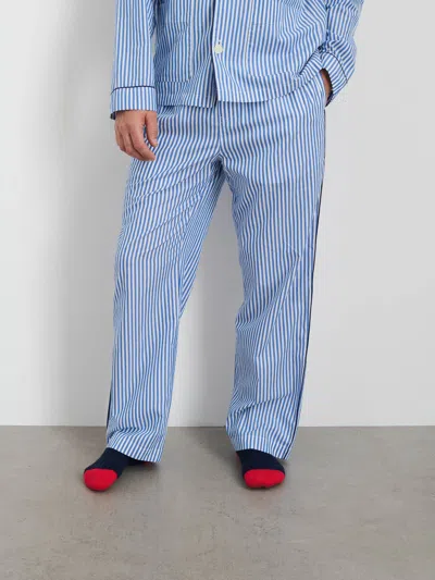 Alex Mill P'jimmies Sleep Pant In Stripe In Blue Stripe