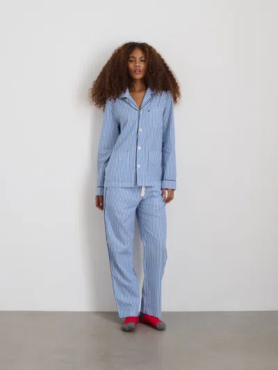 Alex Mill P'jimmies Sleep Pant In Stripe In Blue Stripe