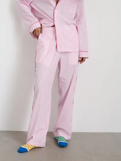 Alex Mill P'jimmies Sleep Pant In Stripe In Pink Stripe