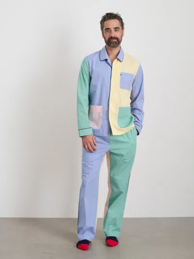 Alex Mill P'jimmies Long Sleeve Top Pastel Colorblock In Pastel Colorblock