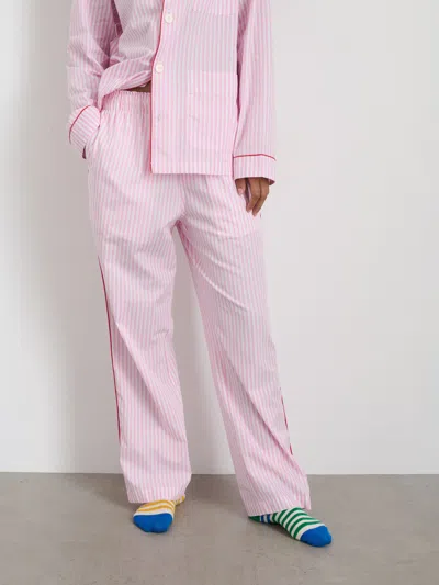 Alex Mill P'jimmies Sleep Pant In Stripe In Pink Stripe