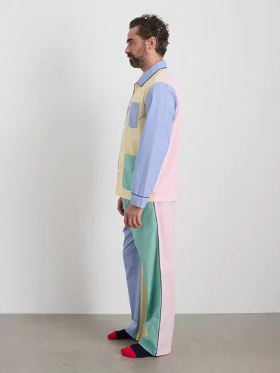 Alex Mill P'jimmies Long Sleeve Top Pastel Colorblock In Pastel Colorblock