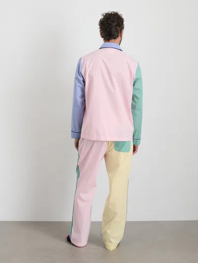 Alex Mill P'jimmies Long Sleeve Top Pastel Colorblock In Pastel Colorblock