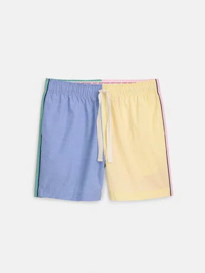 Alex Mill P'jimmies Sleep Short In Colorblock In Pastel Colorblock