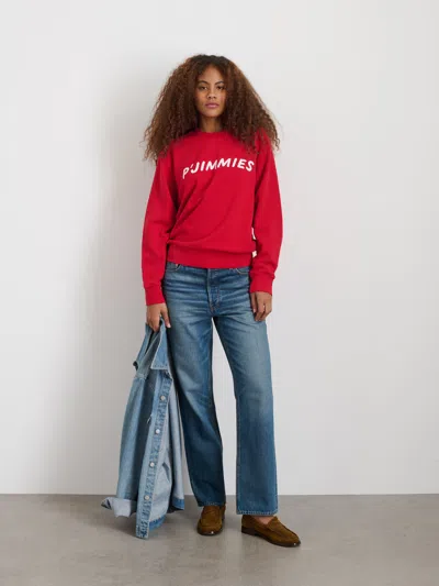 Alex Mill P'jimmies Sweatshirt In Red