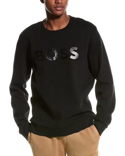 Hugo Boss Boss  Salbo Crewneck Sweater In Black