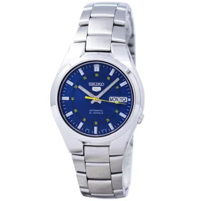 Seiko Men's Series 5 Blue Dial Watch In Blue