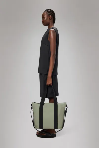 Rains Tote Bag Mini With Tonal Logo In Drift