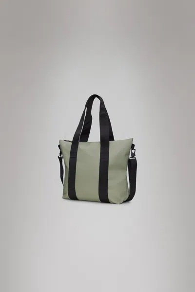Rains Tote Bag Mini With Tonal Logo In Drift