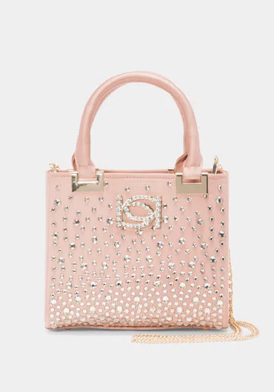 Bebe Margarita Satchel Embellished With Crystals By Swarovski In Rose Gold