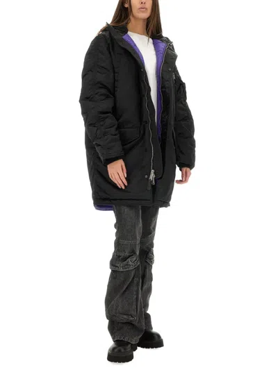 Alpha Industries Long Bomber Jacket "n-3b" In Black