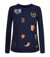 STELLA MCCARTNEY Embroidered Badge Cady Top