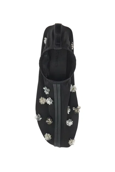 Christopher Esber Frosted Bead-embellished Mesh Flats