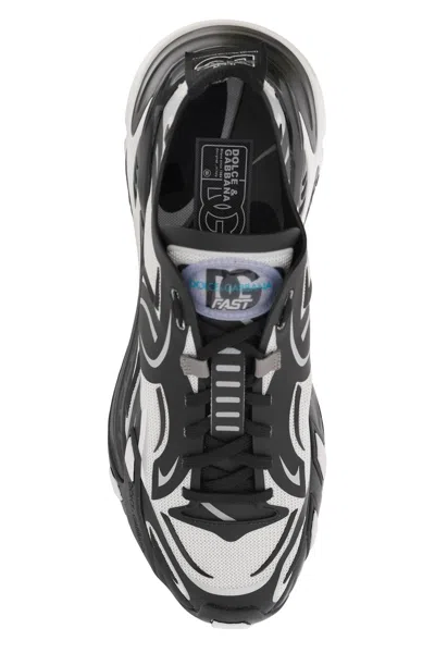 Dolce & Gabbana Two-tones Fabric Dragon Sneakers For Men