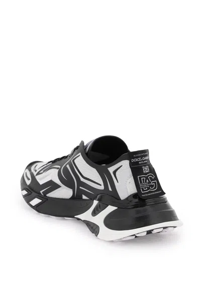Dolce & Gabbana Two-tones Fabric Dragon Sneakers For Men