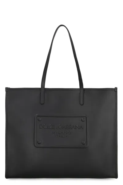 Dolce & Gabbana Smooth Leather Tote Bag