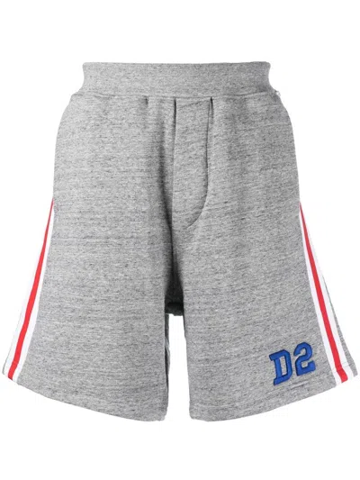 Dsquared2 Embroidered Cotton Shorts