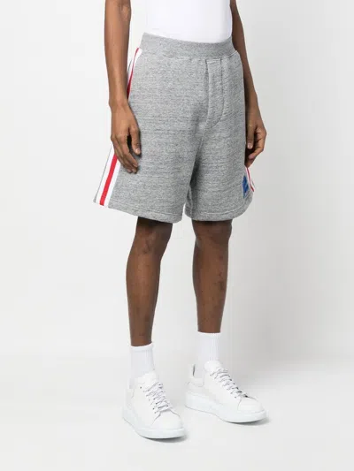 Dsquared2 Embroidered Cotton Shorts