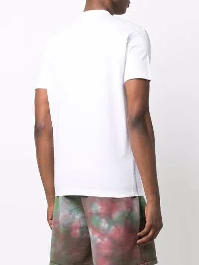 Dsquared2 'cool Fit Tee' White T-shirt With Logo Print On The Front In Cotton Man