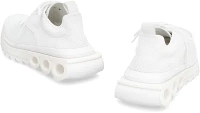 Ferragamo Mesh Pull Tab Round Toe Sneakers