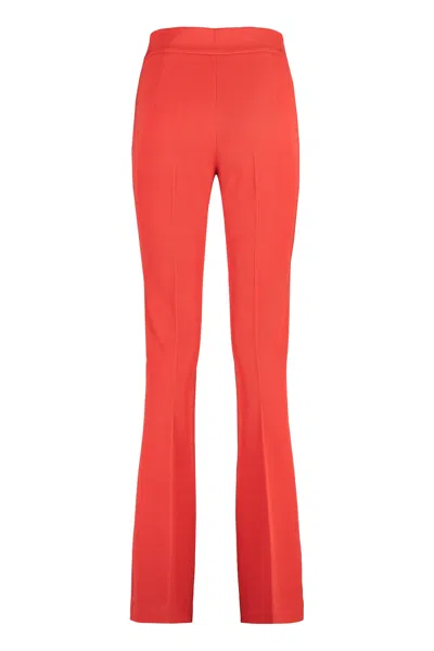 Genny Pressed-crease Flared Tailored Trousers