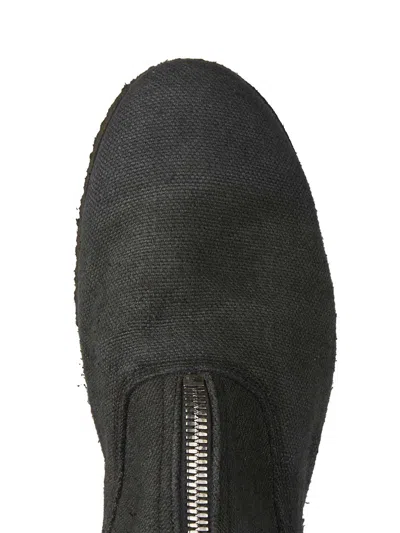 Guidi Men's Linen Boots With Front Zip